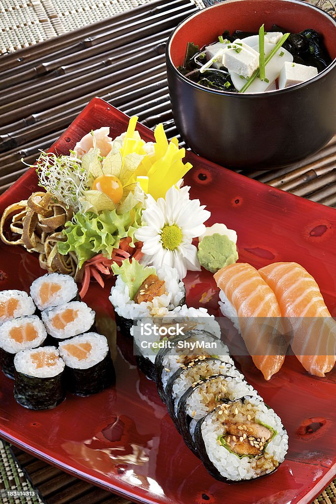 Sushi Set - Lizenzfrei Fisch Stock-Foto