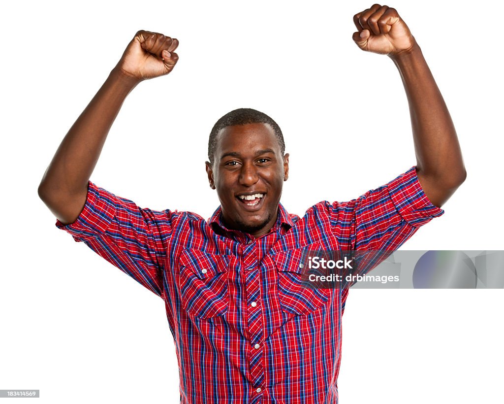 Male Portrait Portrait of a man on a white background. African-American Ethnicity Stock Photo