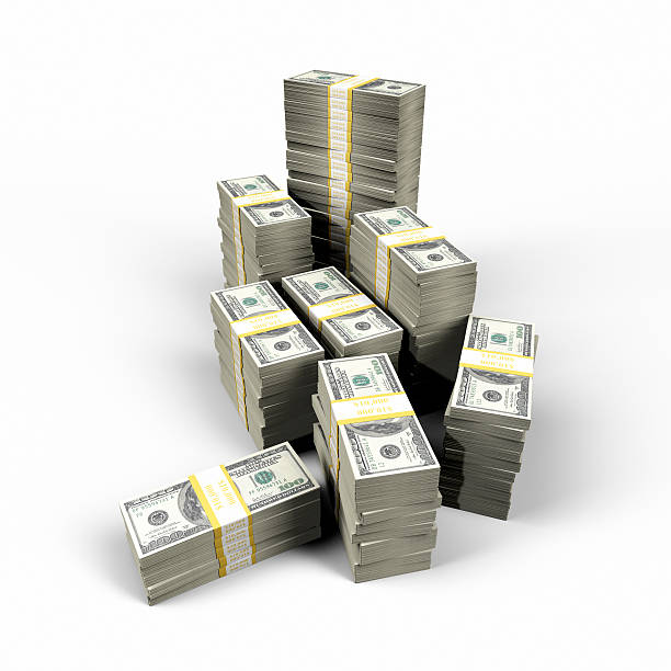 istock An isolated image of a million dollars, sorted into bunches 183414877