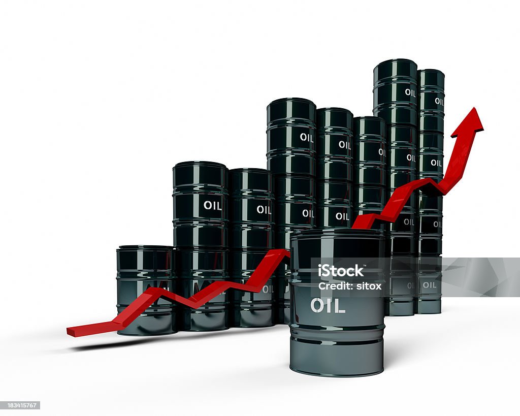 Explodieren Öl Abruf und Preis Uptrend - Lizenzfrei Bestellen Stock-Foto