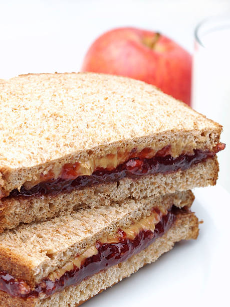 istock PB&J Sandwich on Whole Wheat 183416438