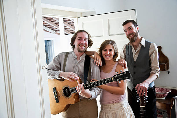istock Musicians and friends hanging out 183416501