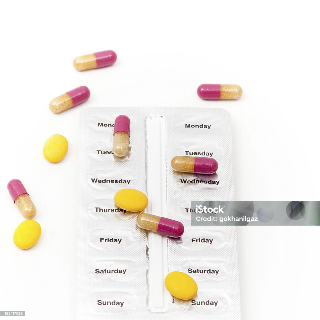 Tabletki w blistrach - Zbiór zdjęć royalty-free (Antykoncepcja)