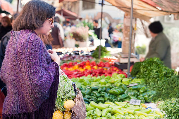 istock Woman at the vegetable bench 183417622