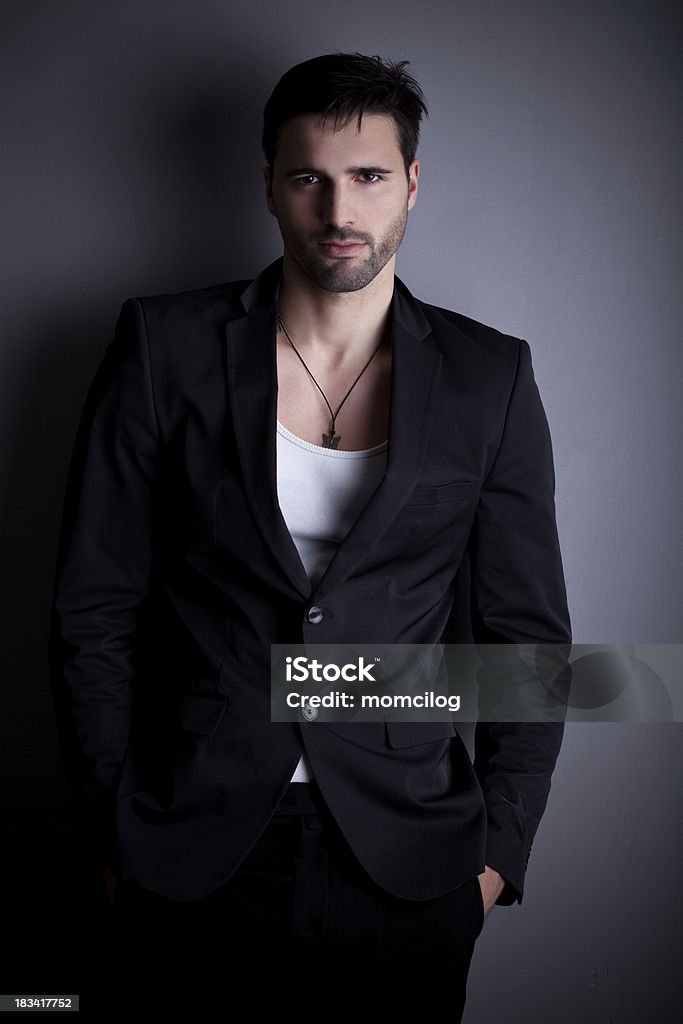Moda modelo masculino - Foto de stock de 25-30 Anos royalty-free