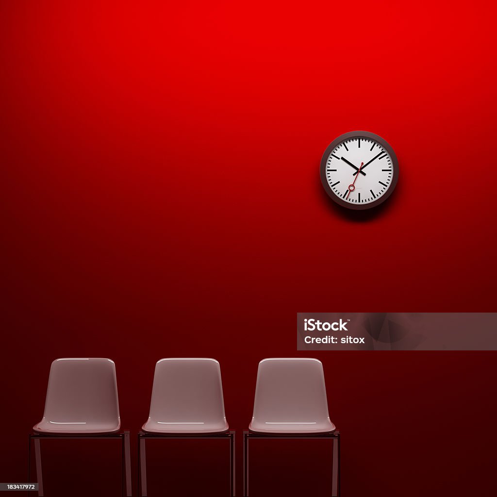 Sala de espera - Foto de stock de Rojo libre de derechos