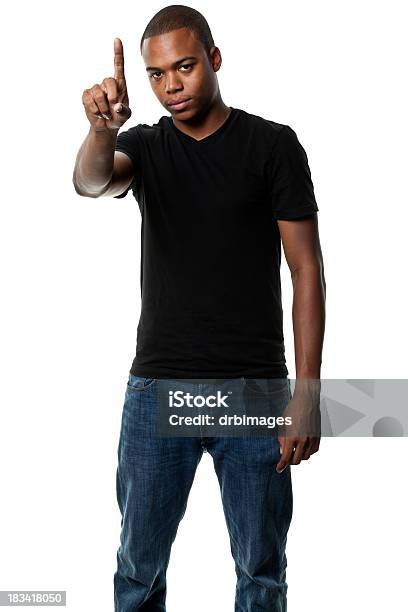 Männliche Porträt Stockfoto und mehr Bilder von Nummer 1 - Nummer 1, Afro-amerikanischer Herkunft, Nummer-1-Fingerzeichen