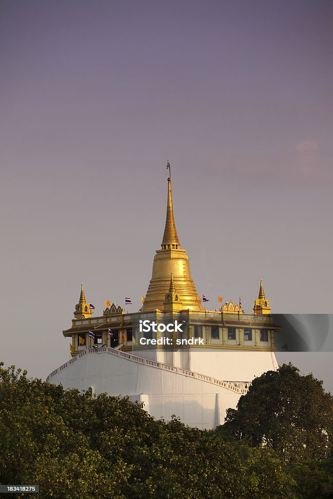 Golden Berg-Tempel in Bangkok, Thailand - Lizenzfrei Asien Stock-Foto