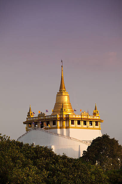 Golden Mount Temple in Bangkok, Thailand stock photo