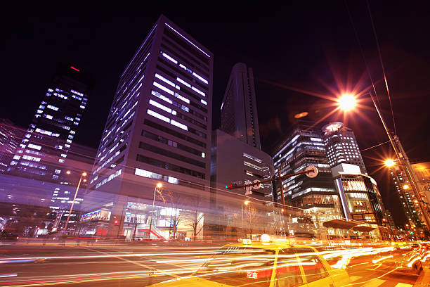 istock Night Traffic Osaka Japan 183418524