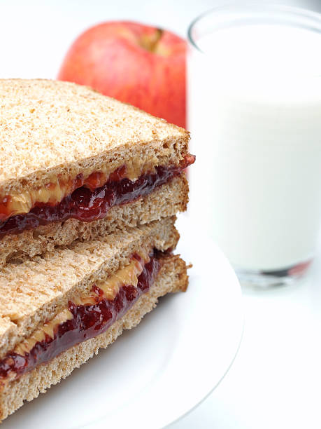 istock PB&J Sandwich on Whole Wheat 183418682