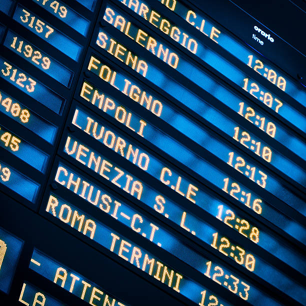 istock Arrival and Departure Board, Train Station in Italy 183419006