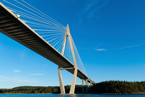 A part of the bridge in Uddevalla Sweden