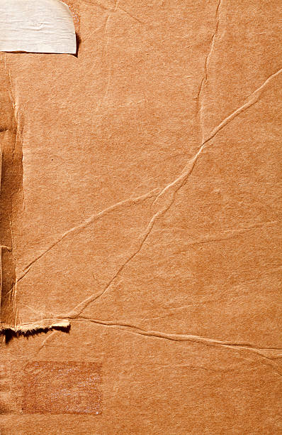 istock Weathered, Torn, Distressed piece of Grungy Cardboard. 183419083