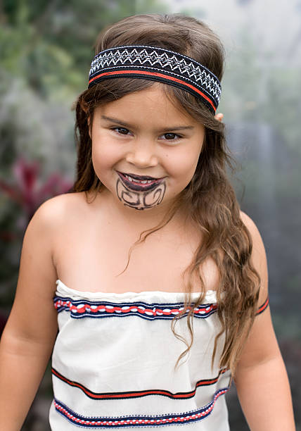 Young Traditional Maori Girl