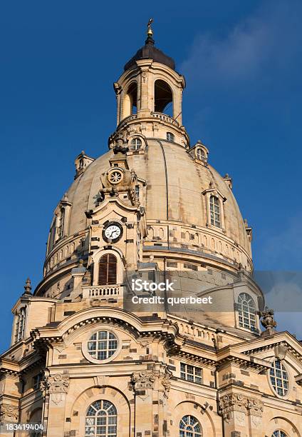 In Dresden Frauenkirche Stockfoto und mehr Bilder von Barock - Barock, Blau, Deutsche Kultur