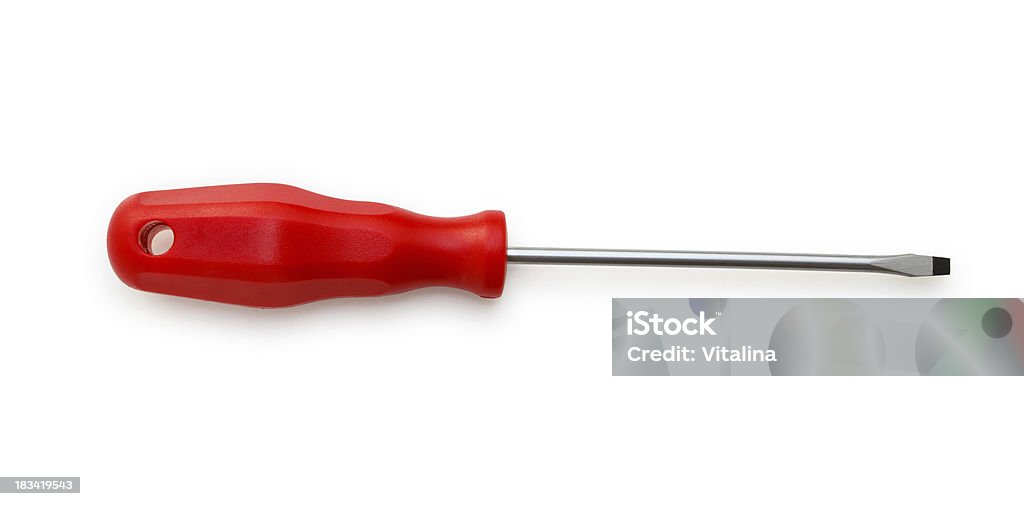 Screwdriver. Isolated on white. Clipping path. Screwdriver Stock Photo