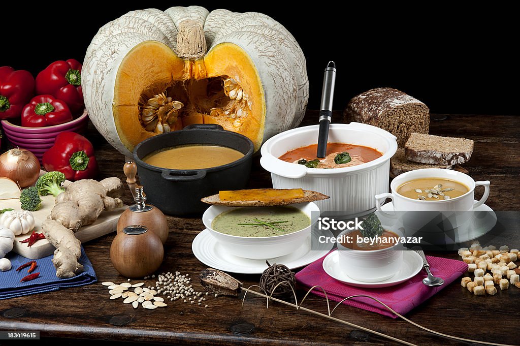 Variedades de sopa - Foto de stock de Alho royalty-free
