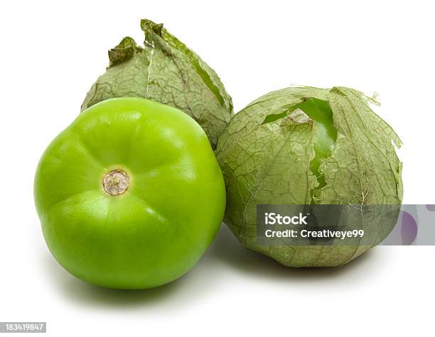 Tomatillos Stock Photo - Download Image Now - Tomatillo, Cut Out, Food and Drink