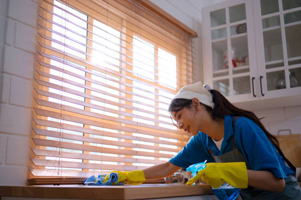 istock Housekeeping staff clean the house. 1834198693