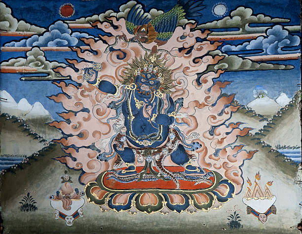 istock Mural of Wrathful Buddhist Deity 183420004
