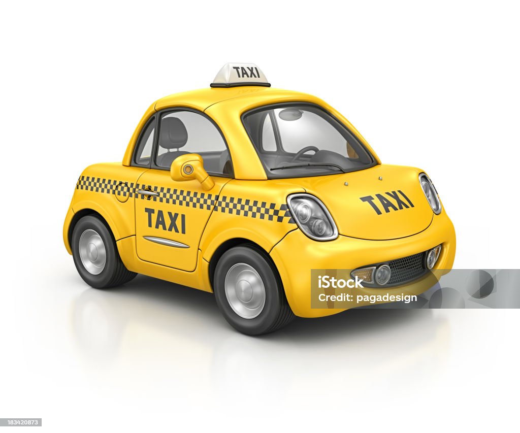 タクシーの車 - 3Dのロイヤリティフリーストックフォト