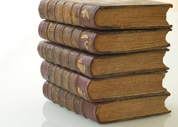 istock Antique Books on White 183420884