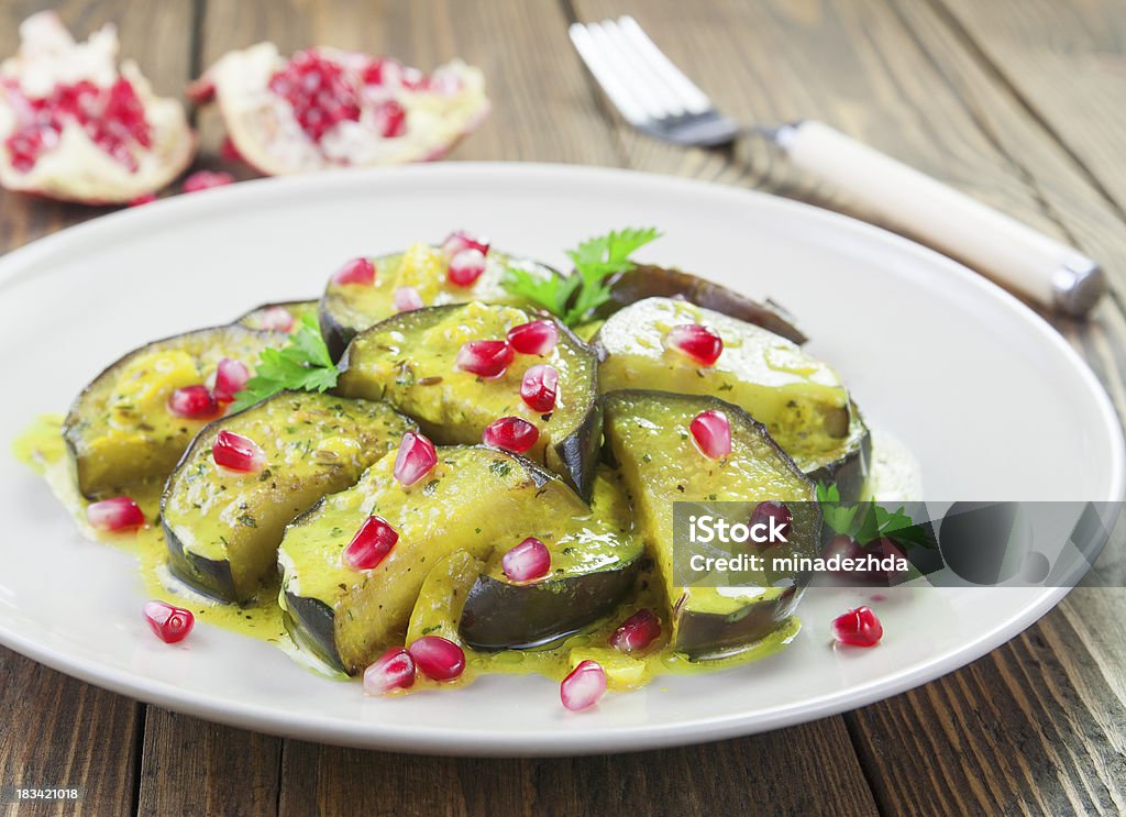 Aubergine avec Grenade et de cumin - Photo de Aliment libre de droits