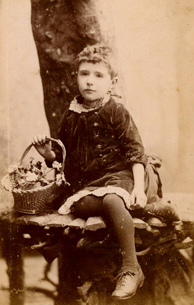istock Victorian Girl Old Photograph 183421157