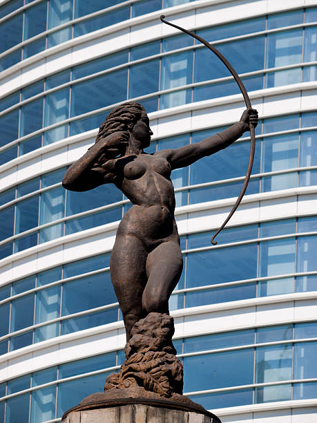Fuente de la Diana Cazadora (Fountain of Diana the Huntress), fountain on Reforma Avenue in Mexico City - public work of art inaugurated on October 10th 1942