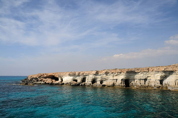 Beautiful stony seashore in Ayia Napa.