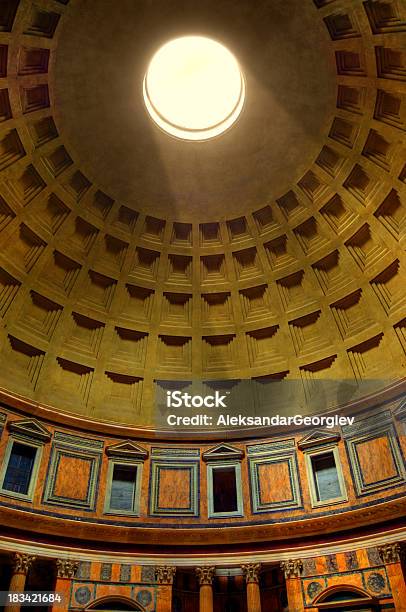 Telhado Interior Do Panteão - Fotografias de stock e mais imagens de Dentro - Dentro, Interior, Vaticano