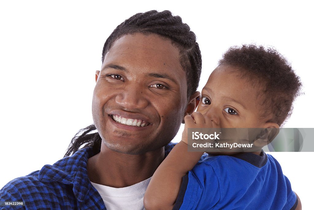 Young African American Father with Baby Boy Young African American father with his baby son. 20-24 Years Stock Photo