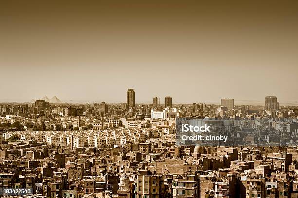 Photo libre de droit de Vue Sur La Ville Du Caire banque d'images et plus d'images libres de droit de Horizon - Horizon, Le Caire, Afrique