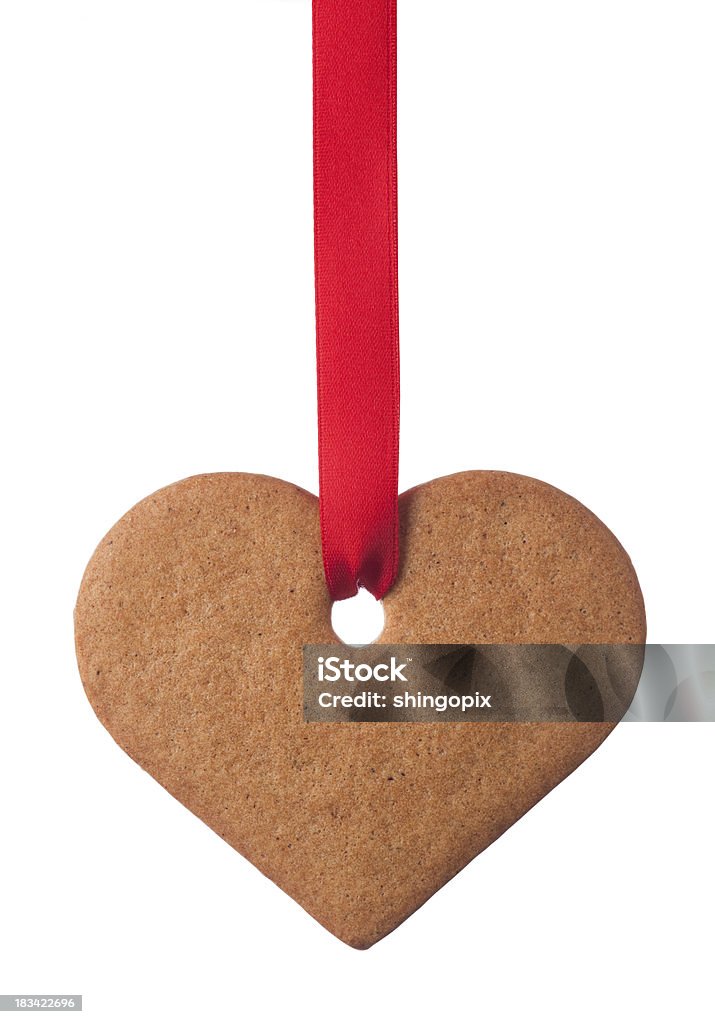 Galleta de jengibre corazón - Foto de stock de Símbolo en forma de corazón libre de derechos