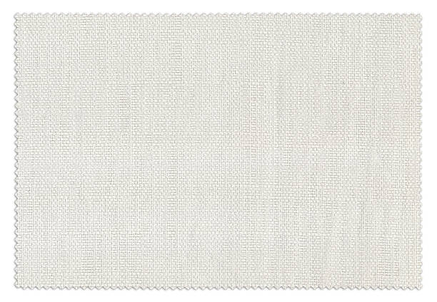 échantillon de tissu blanc - canvas textured linen textile photos et images de collection