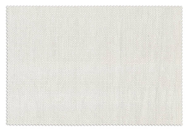 campione di tessuto bianco - cotton gray linen textile foto e immagini stock