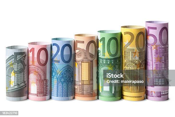 Photo libre de droit de Rouleau Billets En Euro banque d'images et plus d'images libres de droit de Monnaie de l'Union Européenne - Monnaie de l'Union Européenne, Symbole de l'euro, Billet de banque