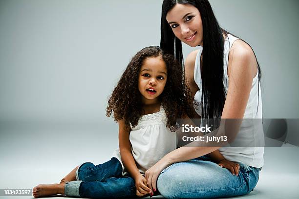 Mixed Race Girls Stock Photo - Download Image Now - 6-7 Years, Adult, African Ethnicity