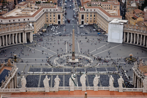 View of Vatican City from St. Angelo Castle, the Sistine Chapel