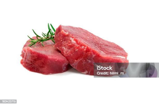 Dos Materias Primas Bistecs Foto de stock y más banco de imágenes de Carne - Carne, Carne de vaca, Carne roja