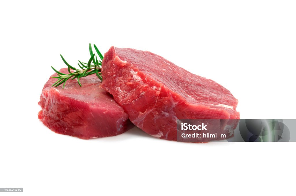 Dois bifes crus - Royalty-free Carne Foto de stock