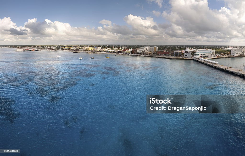 Cristalline acque di Cozumel - Foto stock royalty-free di Isola di Cozumel