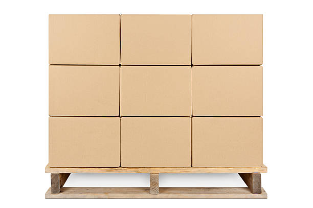 istock Cardboard Boxes on Shipping Pallet 183424188