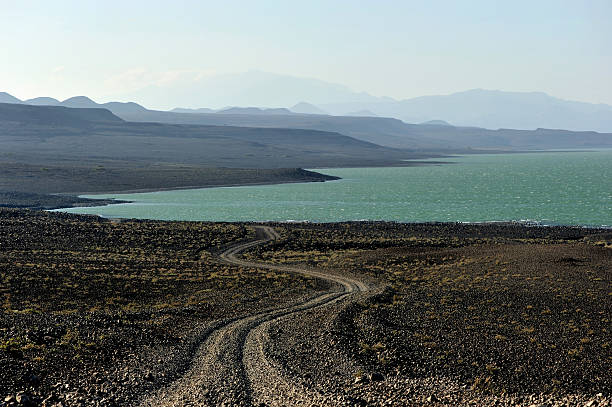 Camino al lago Turkana, Kenia - foto de stock