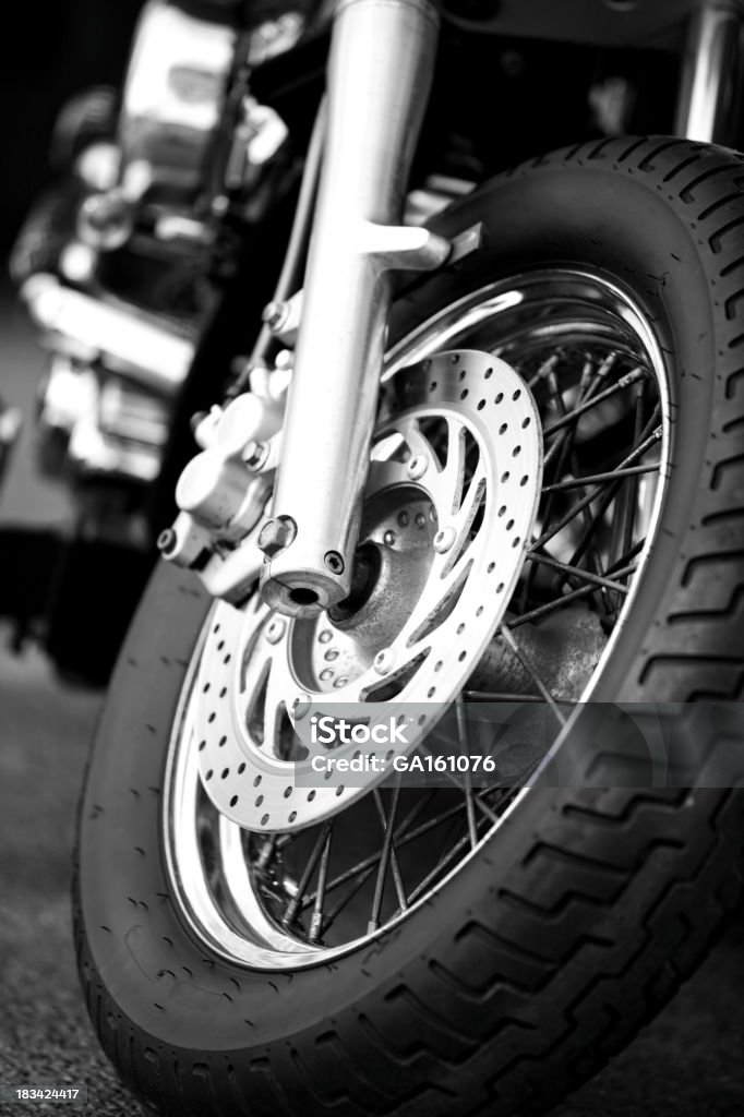 Vista frontale della moto - Foto stock royalty-free di Motocicletta