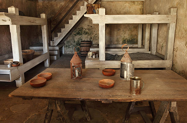istock Soldiers quarters 18th century fort 183424437