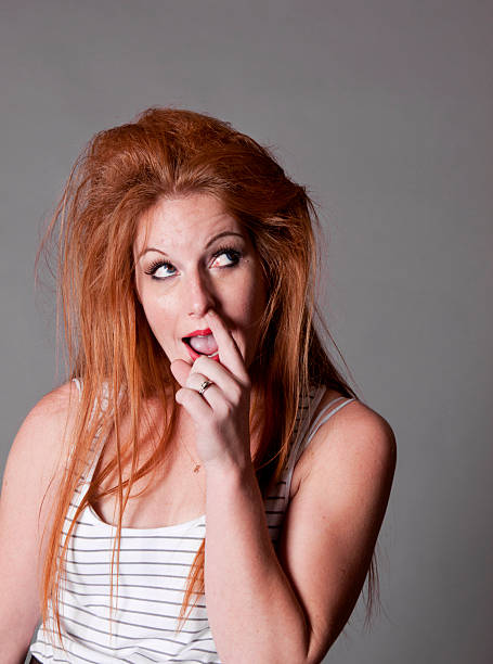 istock Young Woman Picking Her Nose 183424513