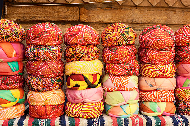 istock Colorful turban in India 183425095