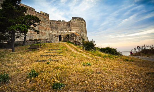 Northern part of ancient castle in Milazzo (Messina province on Sicily, Italy)